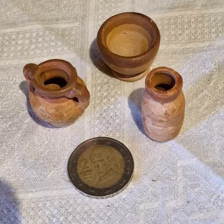 Set 3 miniature ceramica antica