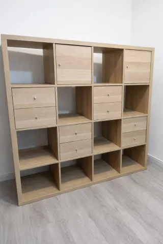 Estantería Kallax Roble Blanqueado