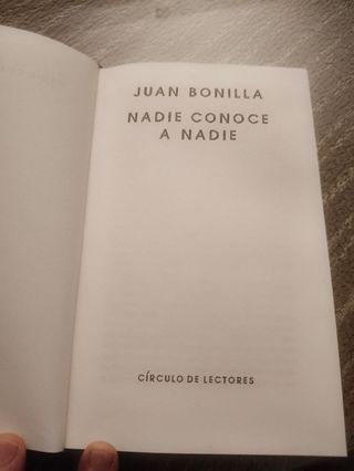 Nadie conoce a nadie