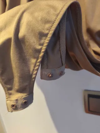 Body Zara manga corta drapeado beige, satinado