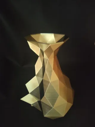 Jarrón de lujo Dorado y Negro