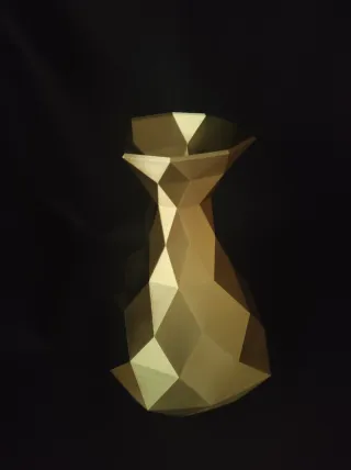 Jarrón de lujo Dorado y Negro