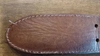 Cintura in cuoio marrone