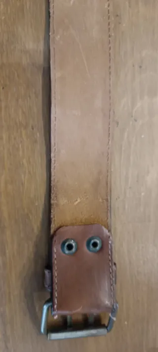 Cintura in cuoio marrone