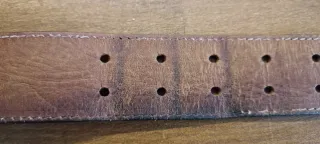 Cintura in cuoio marrone