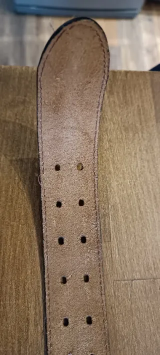 Cintura in cuoio marrone