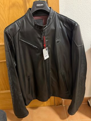 Chaqueta Cuero Ducati Negra