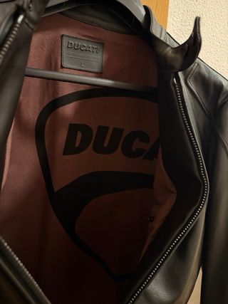 Chaqueta Cuero Ducati Negra
