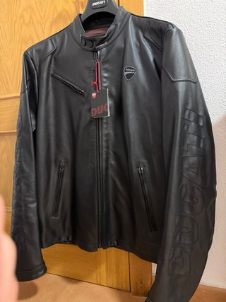 Chaqueta Cuero Ducati Negra