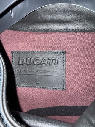 Chaqueta Cuero Ducati Negra