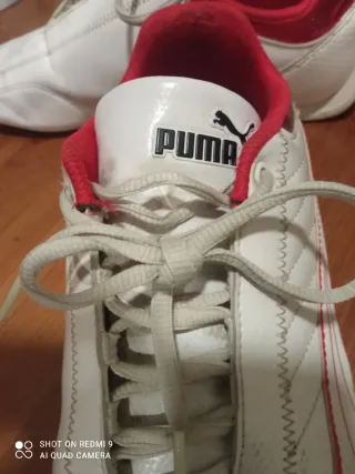 Botas Puma Ferrari Blancas y Rojas