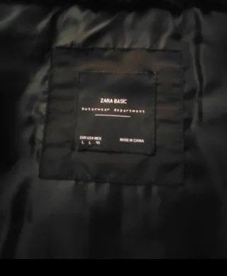 Cazadora invierno entallada negra