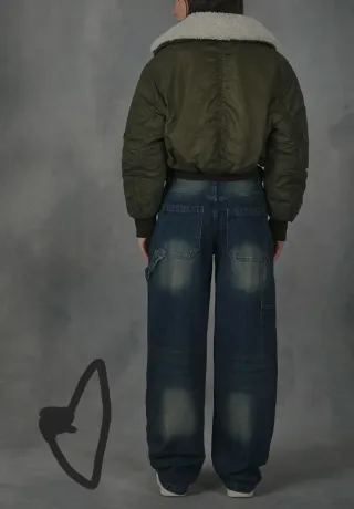 Cazadora Zara Bomber Cropped XS