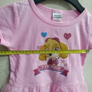 Vestido Patrulha Pata Rosa 110