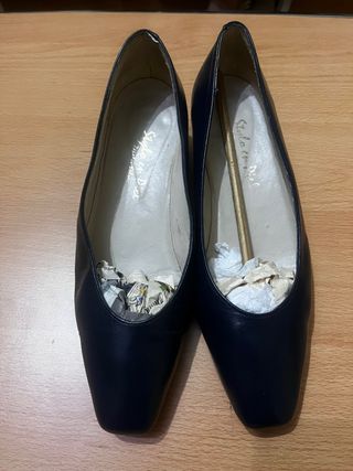Zapatos de tacón azul