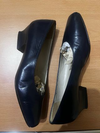Zapatos de tacón azul