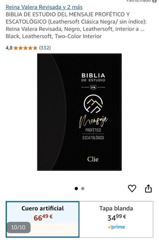 Biblia de Estudio RVR 1960 piel negra