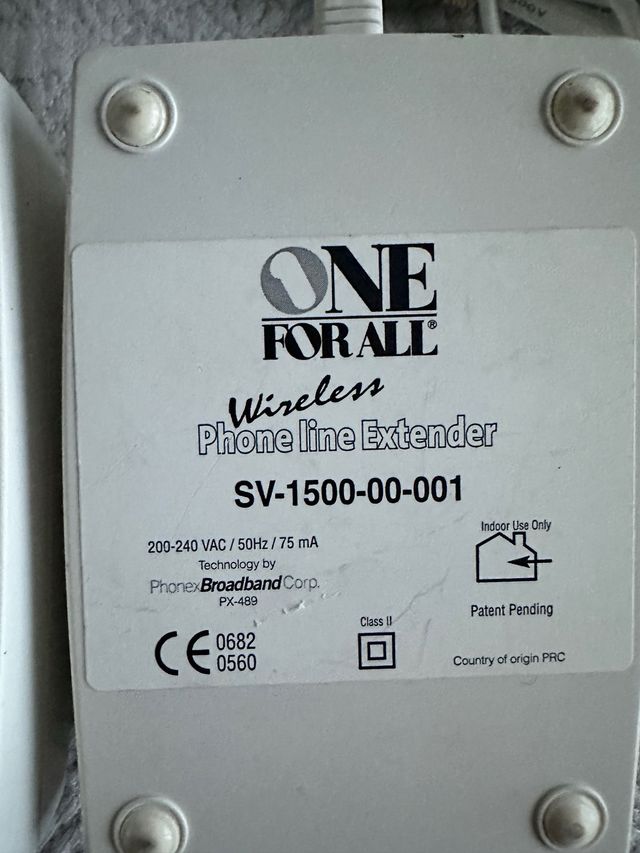 One For All SV-1500-00-001 Extensor Teléfono Inalá