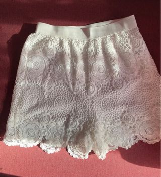 Conjunto Crochet Blanco shein