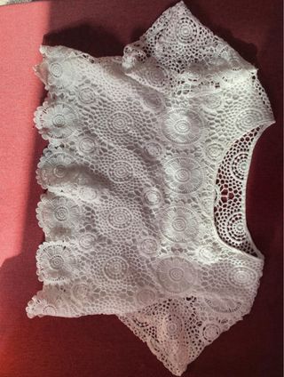 Conjunto Crochet Blanco shein