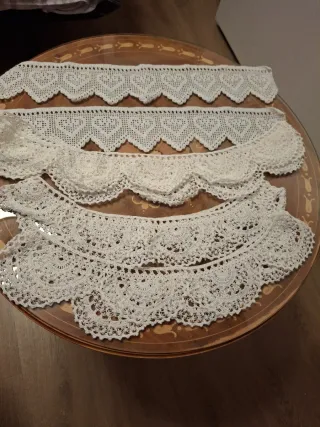 Lote de puntillas de encaje blanco