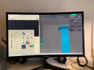 Monitor Curvo Samsung 24 Negro