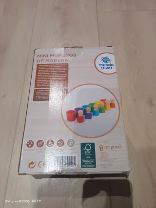 Juegos de madera: Mini muñecos y elefantes apilabl