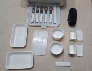 Mini nevera portátil blanca