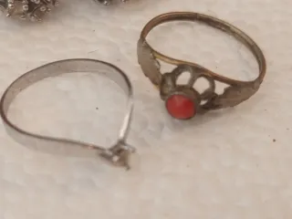 Lote de 5 Anillos antiguos varias tallas