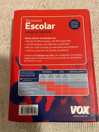 Diccionario Escolar de la Lengua Española (Span...