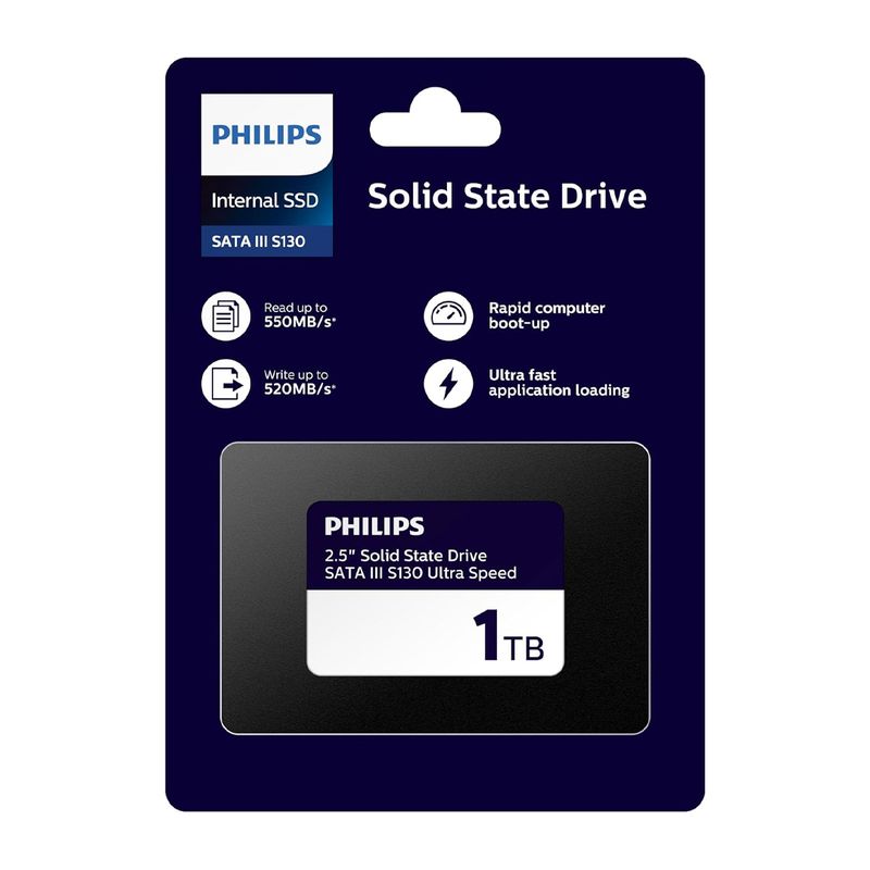 Disco Duro SSD Philips S130 1TB SATA III 550MB/s afbeelding 5