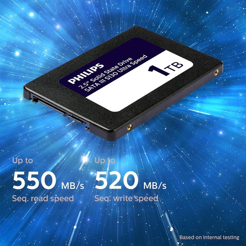 Disco Duro SSD Philips S130 1TB SATA III 550MB/s afbeelding 7