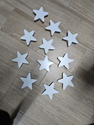 Tiradores de estrellas celeste claro