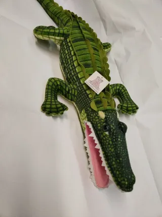 Peluche coccodrillo verde
