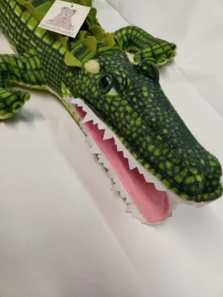 Peluche coccodrillo verde