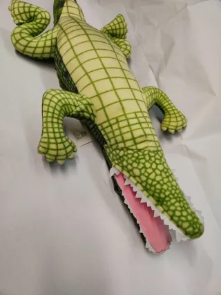 Peluche coccodrillo verde