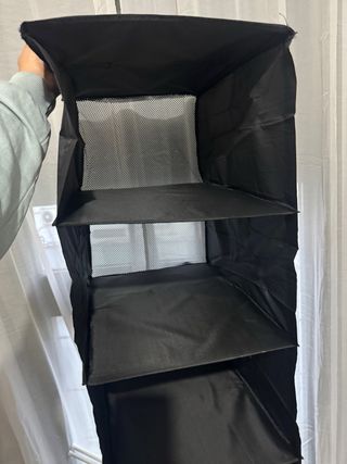 Zapatero plegable de tela