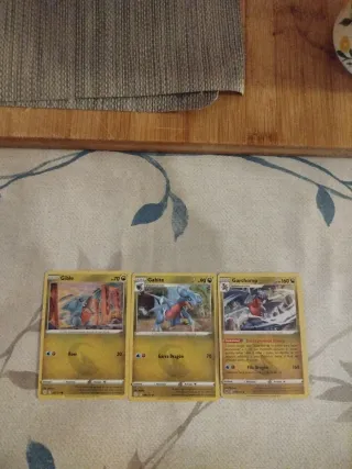 Gible, Gabite y Garchomp Pokémon Cards
