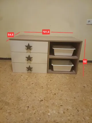 Cajonera/Módulo baldas/Tablero