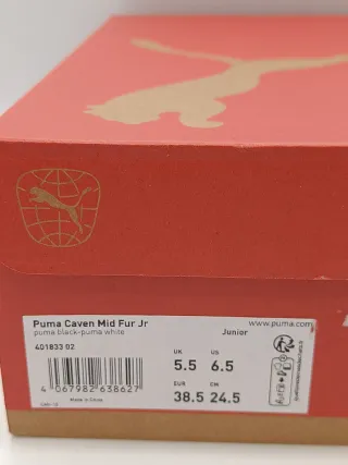 Scarpe Puma Caven Mid N.38.5 Nere