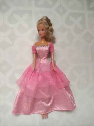 2 Muñecas Princesas Vestido Rosa