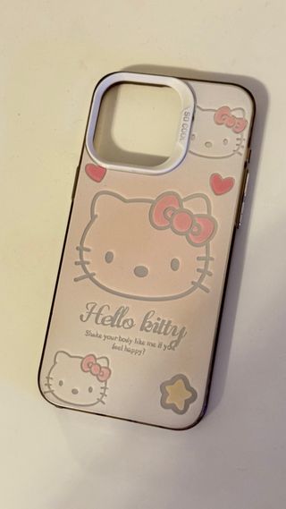 Cover Iphone 15 ProMax Hello Kitty Rosa
