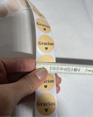 50 Pegatinas Gracias con Corazón