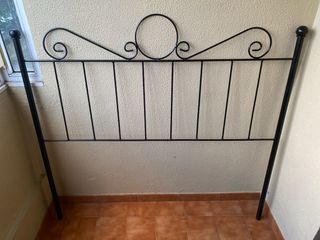 Cabecero de forja bohemio negro