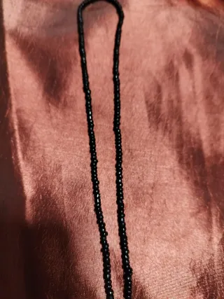 Collar Corazones Negro y Gris