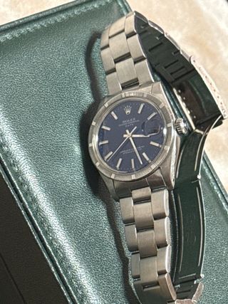 Rolex Date Acero Azul