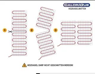 Esterilla Calefactor Suelo Radiante Calorique 2,0m