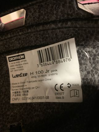 Casco de esquí infantil rosa