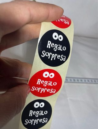 50 Pegatinas Regalo Sorpresa