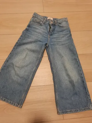 Pantalón vaquero ancho azul